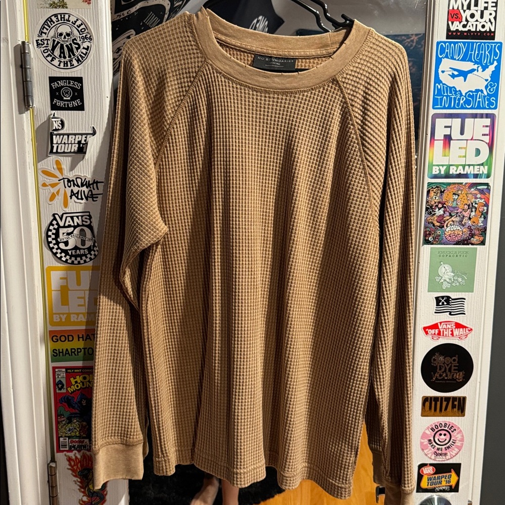 Distressed Waffle LongSleeve